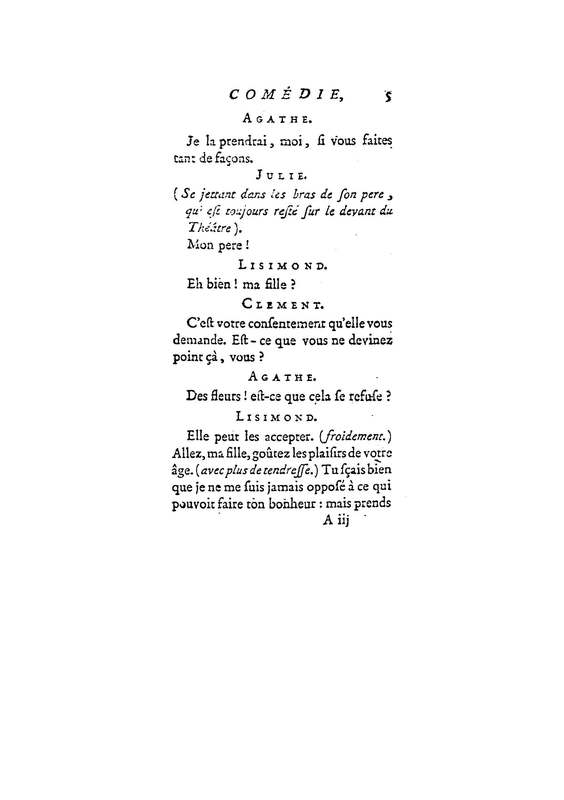 Julie, ou le Bon Père, comédie en trois actes et en prose / par M. D* N**, … Julie, ou le Bon Père, comédie en trois actes et en prose / par M. D* N**, …
