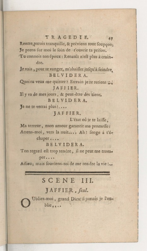 Venise sauvée, tragedie. Représentée par les Comédiens françois, le 5 décembre 1746… [Seconde édition]