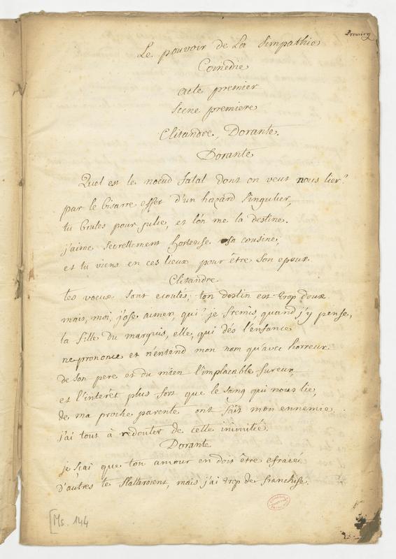 Pouvoir de la simpathie (Le), comédie en trois actes et en vers Pouvoir de la simpathie (Le), comédie en trois actes et en vers