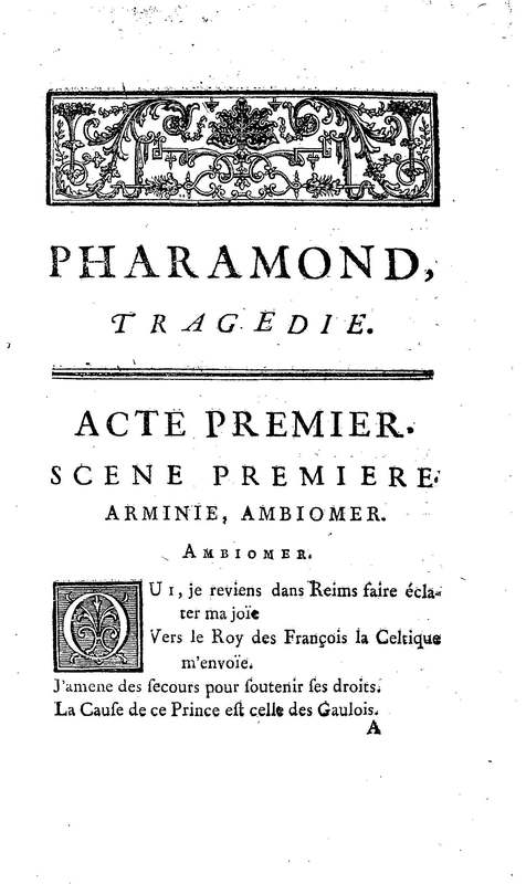 Pharamond, tragédie, par M. de C*** Pharamond, tragédie, par M. de C***