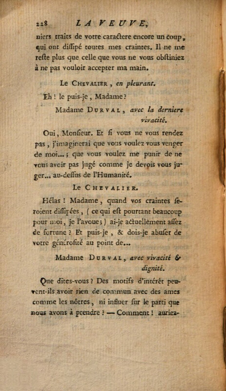 Veuve (La), comédie en un acte et en prose Veuve (La), comédie en un acte et en prose