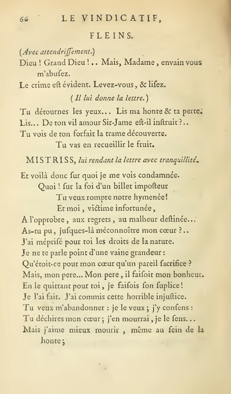 Vindicatif (Le), drame en cinq actes, et en vers libres Vindicatif (Le), drame en cinq actes, et en vers libres