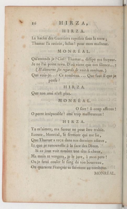 Hirza, tragédie, par M. de Sauvigny… (Comédiens ordinaires du Roi, 27 mai 1767) Hirza, tragédie, par M. de Sauvigny… (Comédiens ordinaires du Roi, 27 mai 1767)
