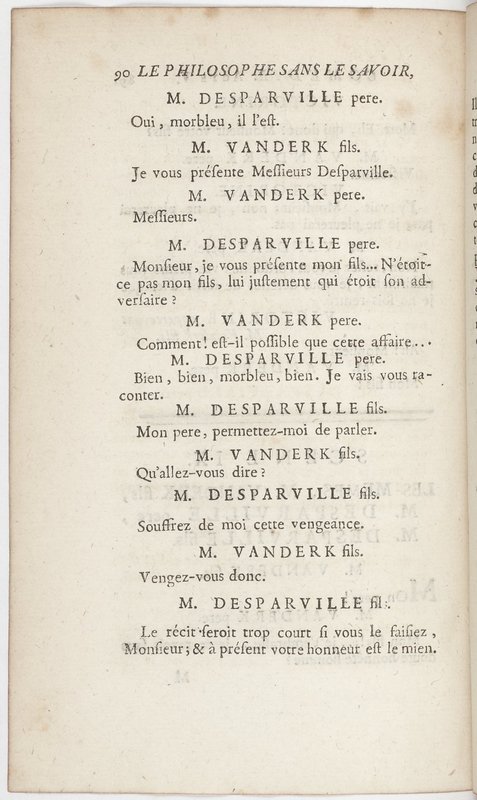 Philosophe sans le savoir (Le), comédie en prose et en cinq actes… par M. Sedaine. [Paris, les Comédiens français, 2 novembre 1765]
