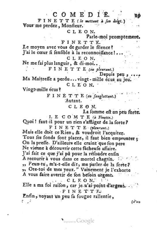 Dissipateur ou l’honnête-friponne (Le), comédie Dissipateur ou l’honnête-friponne (Le), comédie