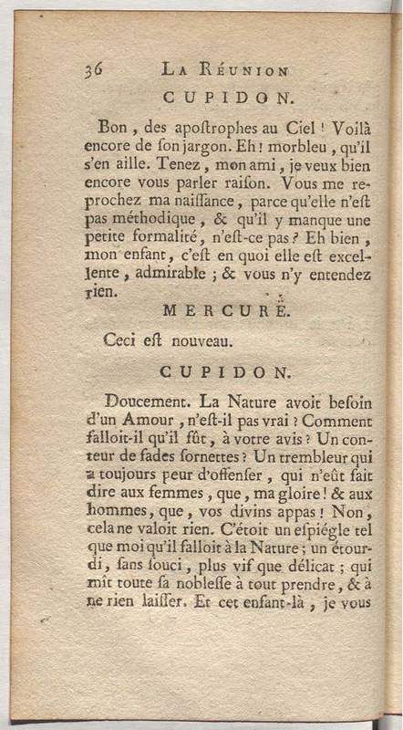 Réunion des Amours (La), comédie héroïque Réunion des Amours (La), comédie héroïque