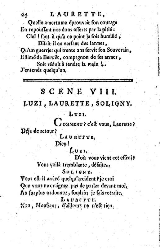Laurette, comédie en trois actes et en vers, tirée des Contes de M. Marmontel Laurette, comédie en trois actes et en vers, tirée des Contes de M. Marmontel