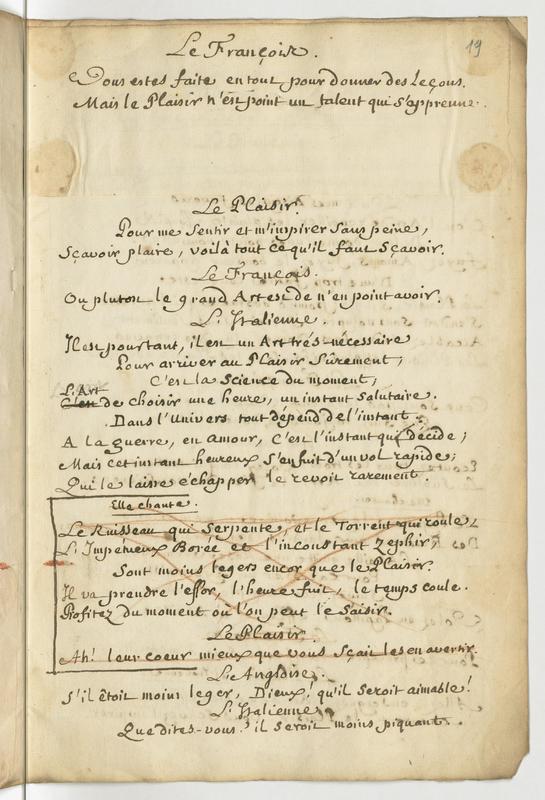 Plaisir (Le), comédie en un acte et en vers libres Plaisir (Le), comédie en un acte et en vers libres