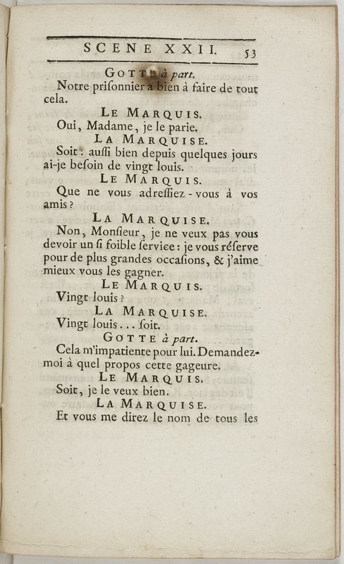 Gageure imprévue (La), comédie en prose et en un acte… par M. Sedaine. [Paris, les Comédiens français, 27 mai 1768]