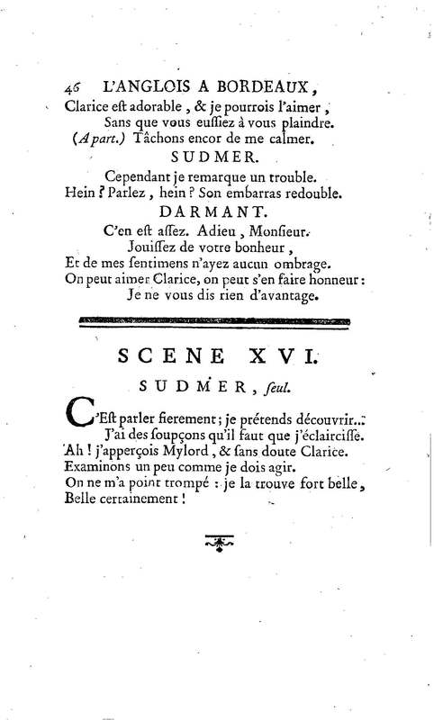 Anglais à Bordeaux (L'), comédie en un acte et en vers libres, par M. Favart… [Par les Comédiens françois ordinaires du Roi, 14 mars 1763]