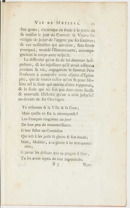 Vie de Molière, avec des jugements sur ses ouvrages Vie de Molière, avec des jugements sur ses ouvrages