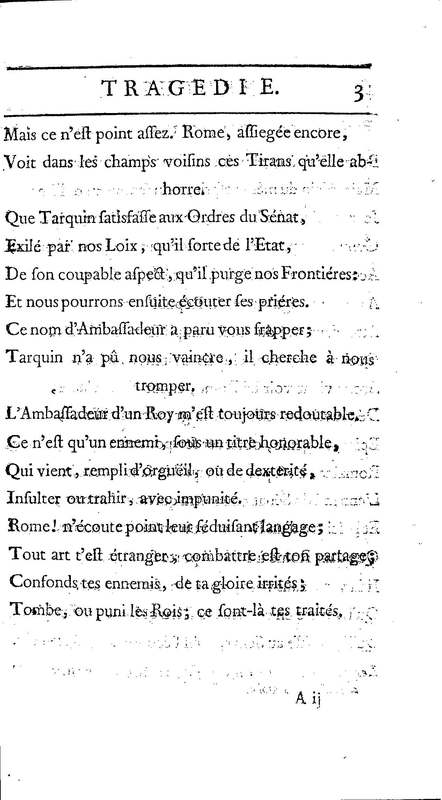 Brutus de M. de Voltaire (Le), avec un Discours sur la tragédie Brutus de M. de Voltaire (Le), avec un Discours sur la tragédie