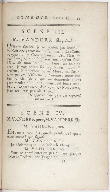 Philosophe sans le savoir (Le), comédie en prose et en cinq actes… par M. Sedaine. [Paris, les Comédiens français, 2 novembre 1765]