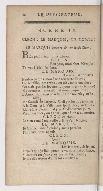 Dissipateur, ou l'Honneste Friponne (Le), comédie Dissipateur, ou l'Honneste Friponne (Le), comédie