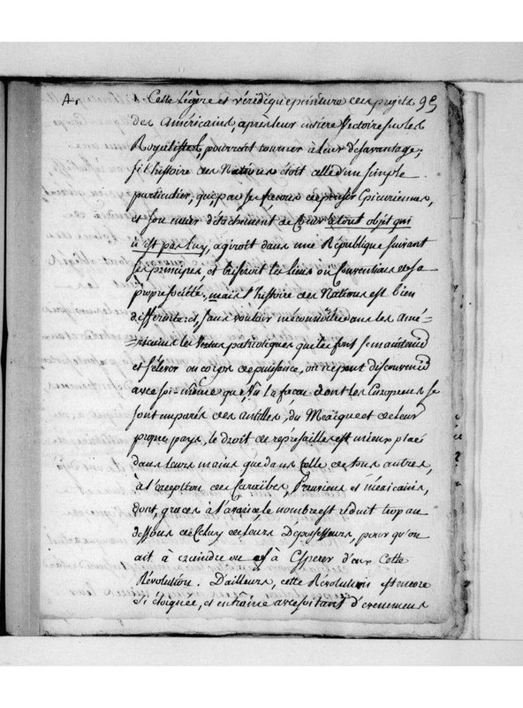 Voyage au continent américain par un Français en 1777, et Réflexions philosophiques sur ces nouveaux républicains
