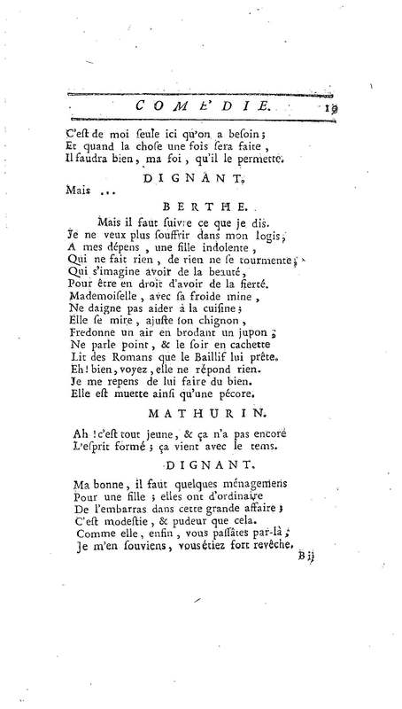 Droit du Seigneur (Le),comédie en vers par M. de Voltaire. Représentée pour la première fois, sous le titre de L'Écueil du sage, par les Comédiens françois ordinaires du Roi, le 18 janvier 1762,