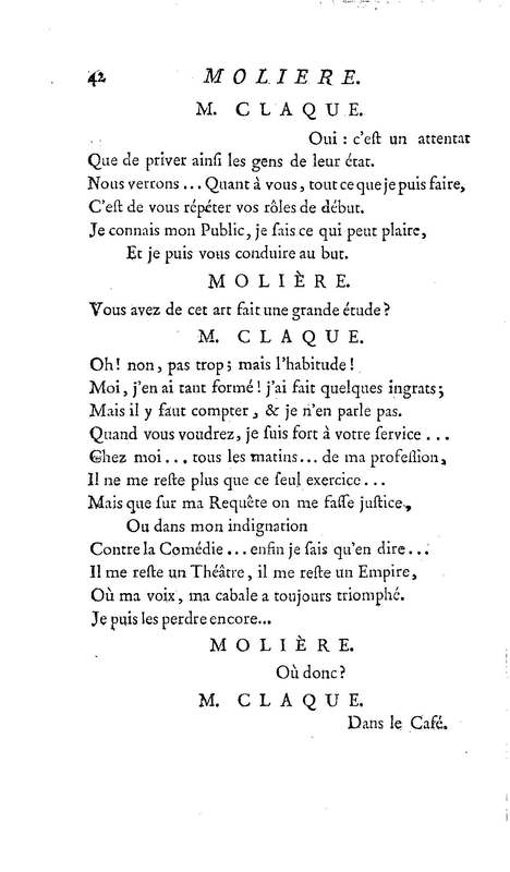 Molière à la nouvelle salle, ou les Audiences de Thalie, comédie en un acte et en vers libres Molière à la nouvelle salle, ou les Audiences de Thalie, comédie en un acte et en vers libres