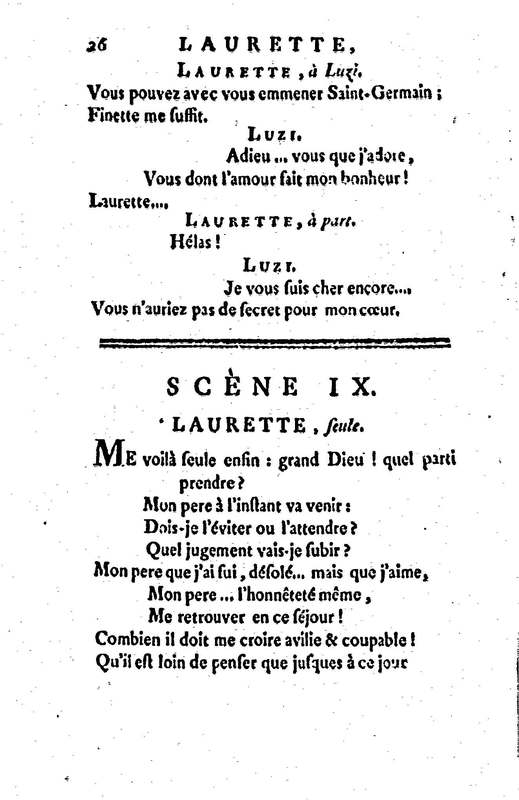 Laurette, comédie en trois actes et en vers, tirée des Contes de M. Marmontel Laurette, comédie en trois actes et en vers, tirée des Contes de M. Marmontel
