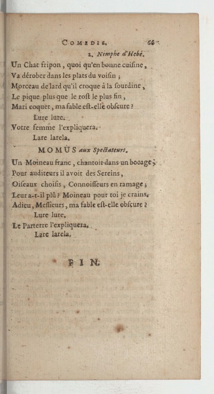 Momus fabuliste, ou les Noces de Vulcain, comédie