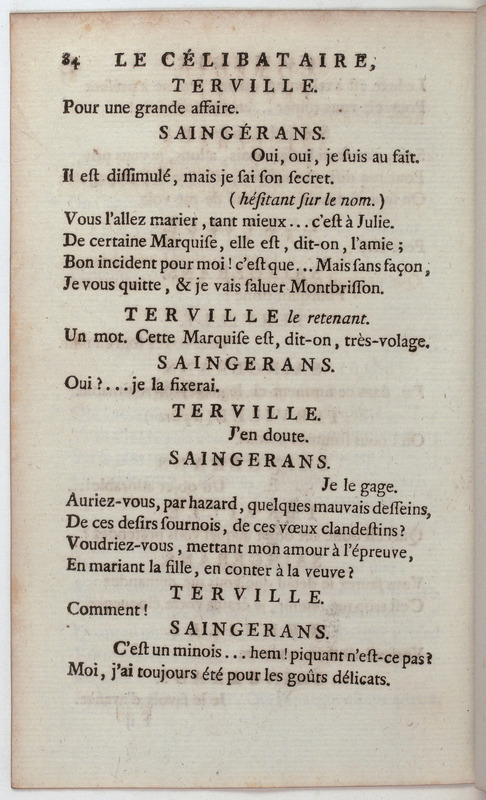 Célibataire (Le), comédie en cinq actes et en vers, représentée pour la première fois par les Comédiens françois, le 20 septembre 1775 Célibataire (Le), comédie en cinq actes et en vers, représentée pour la première fois par les Comédiens françois, le 20 septembre 1775