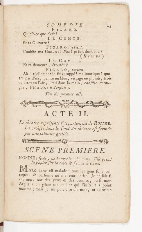 Barbier de Séville, ou la Précaution inutile (Le), comédie en quatre actes, par M. de Beaumarchais, représentée sur le théâtre de la Comédie Française le 23 février 1775 (avec une Lettre modérée sur la chute et la critique du Barbier de Séville) Barbier de Séville, ou la Précaution inutile (Le), comédie en quatre actes, par M. de Beaumarchais, représentée sur le théâtre de la Comédie Française le 23 février 1775 (avec une Lettre modérée sur la chute et la critique du Barbier de Séville)