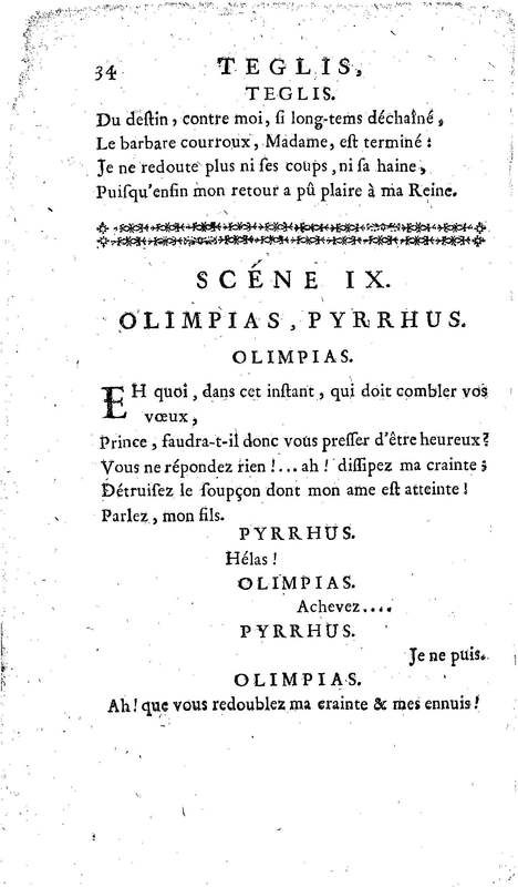 Téglis, tragédie représentée pour la première fois par les Comédiens ordinaires du Roi, le 19 septembre 1735 Téglis, tragédie représentée pour la première fois par les Comédiens ordinaires du Roi, le 19 septembre 1735