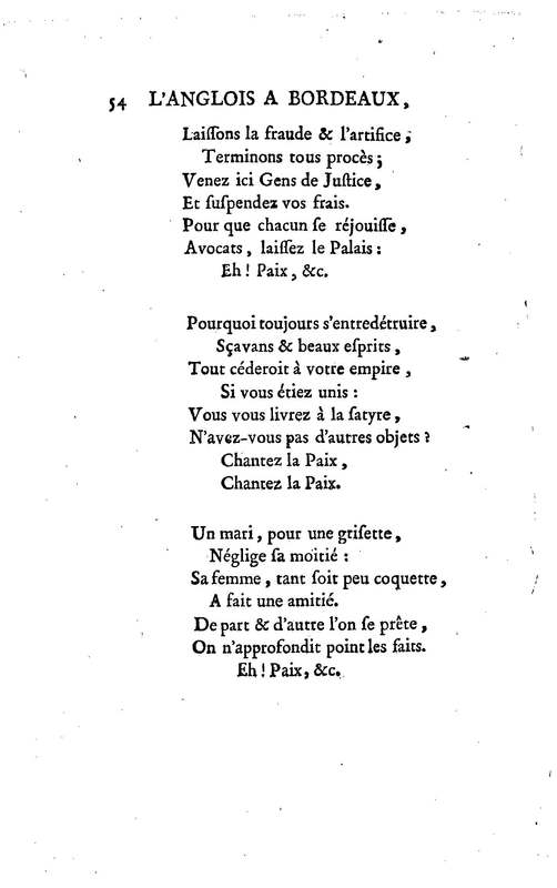Anglais à Bordeaux (L'), comédie en un acte et en vers libres, par M. Favart… [Par les Comédiens françois ordinaires du Roi, 14 mars 1763]