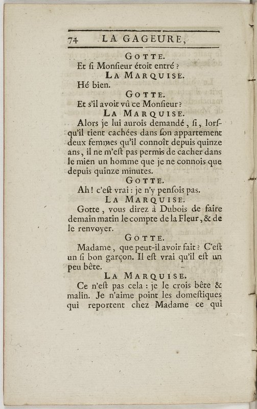 Gageure imprévue (La), comédie en prose et en un acte… par M. Sedaine. [Paris, les Comédiens français, 27 mai 1768]