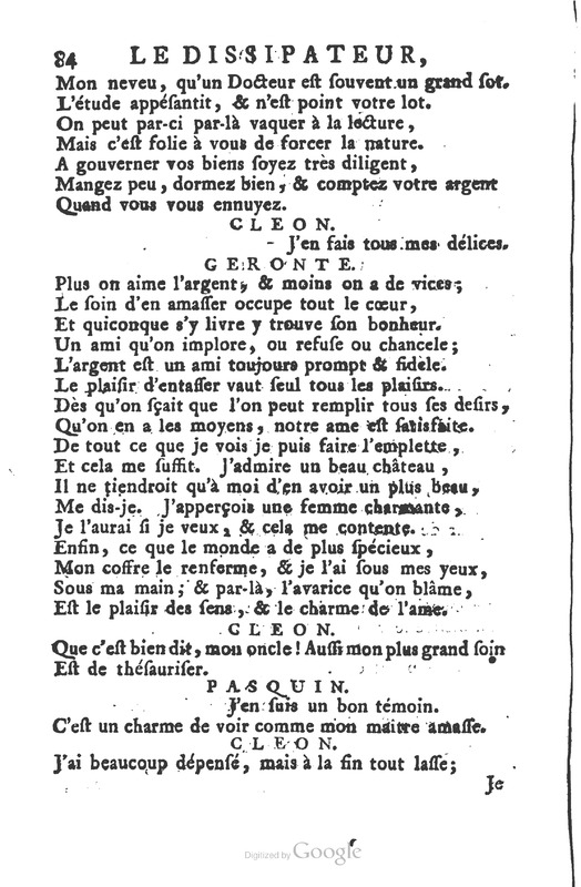 Dissipateur ou l’honnête-friponne (Le), comédie Dissipateur ou l’honnête-friponne (Le), comédie