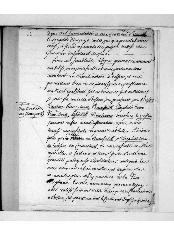 Voyage au continent américain par un Français en 1777, et Réflexions philosophiques sur ces nouveaux républicains