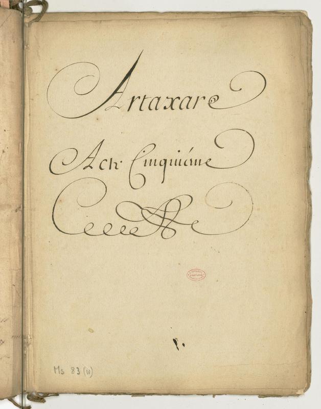 Artaxare, tragédie en cing actes et en vers Artaxare, tragédie en cing actes et en vers