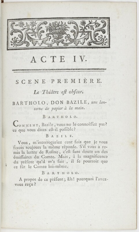 Barbier de Séville, ou La précaution inutile (Le), comédie en quatre actes
