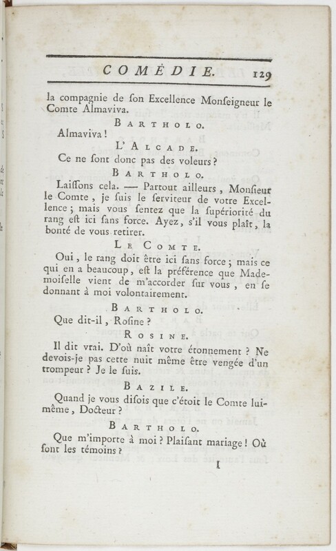 Barbier de Séville, ou La précaution inutile (Le), comédie en quatre actes