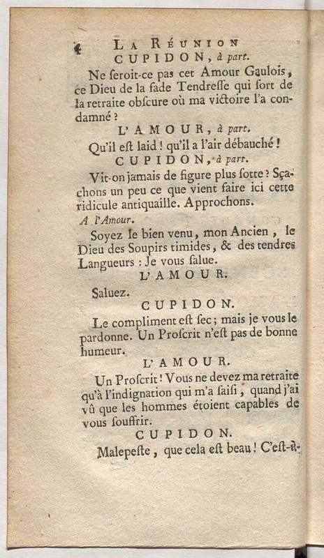 Réunion des Amours (La), comédie héroïque