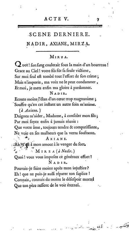 Nadir, ou Thamas-Kouli-Kan : tragédie, par M. D. B. Représentée pour la première fois, sur le Théâtre de la Nation, le 31 août 1780 Nadir, ou Thamas-Kouli-Kan : tragédie, par M. D. B. Représentée pour la première fois, sur le Théâtre de la Nation, le 31 août 1780