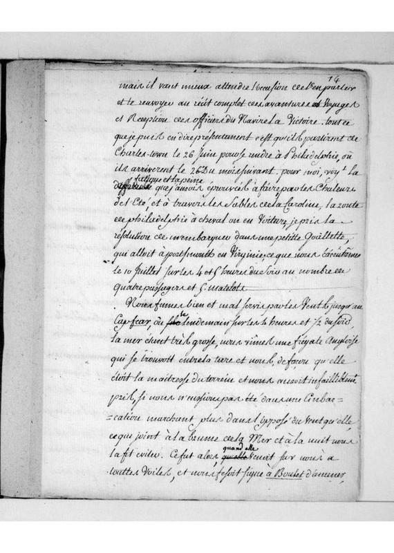 Voyage au continent américain par un Français en 1777, et Réflexions philosophiques sur ces nouveaux républicains