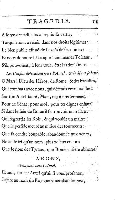 Brutus de M. de Voltaire (Le), avec un Discours sur la tragédie Brutus de M. de Voltaire (Le), avec un Discours sur la tragédie