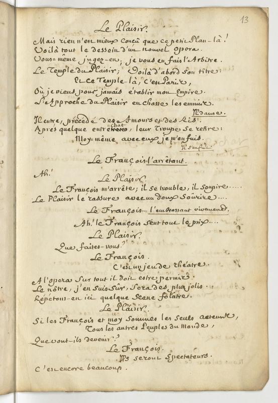 Plaisir (Le), comédie en un acte et en vers libres Plaisir (Le), comédie en un acte et en vers libres