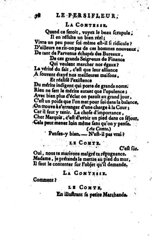 Persifleur (Le), comédie en trois actes et en vers… par M. de Sauvigny