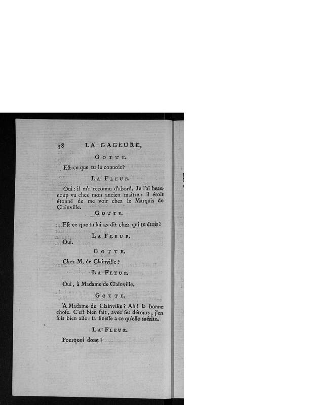 Gageure imprévue (La), comédie en prose et en un acte Gageure imprévue (La), comédie en prose et en un acte