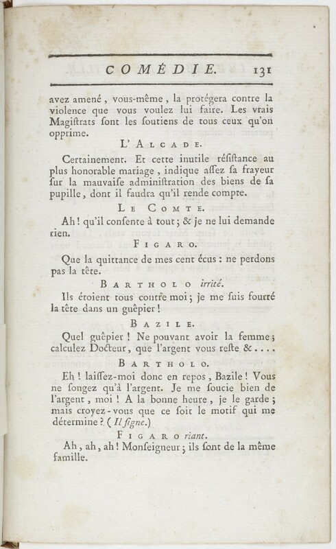 Barbier de Séville, ou La précaution inutile (Le), comédie en quatre actes