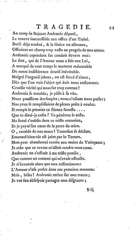 Bajazet premier, tragédie par M. le chevalier de P***