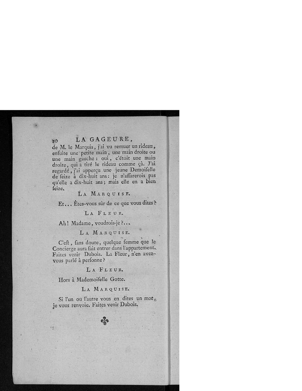 Gageure imprévue (La), comédie en prose et en un acte Gageure imprévue (La), comédie en prose et en un acte