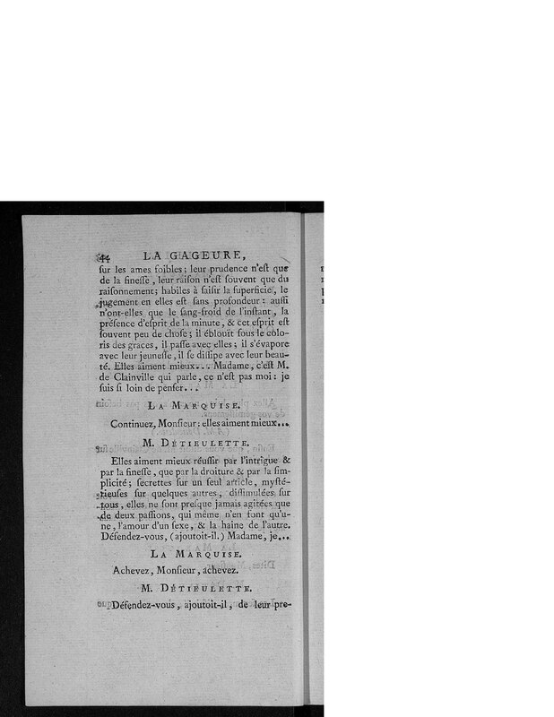 Gageure imprévue (La), comédie en prose et en un acte