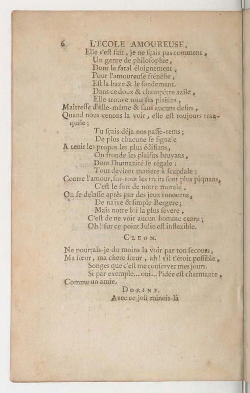 École amoureuse (L'), comédie en un acte, en vers, représentée pour la première fois par les Comédiens ordinaires du Roi, le 11 septembre 1747 École amoureuse (L'), comédie en un acte, en vers, représentée pour la première fois par les Comédiens ordinaires du Roi, le 11 septembre 1747