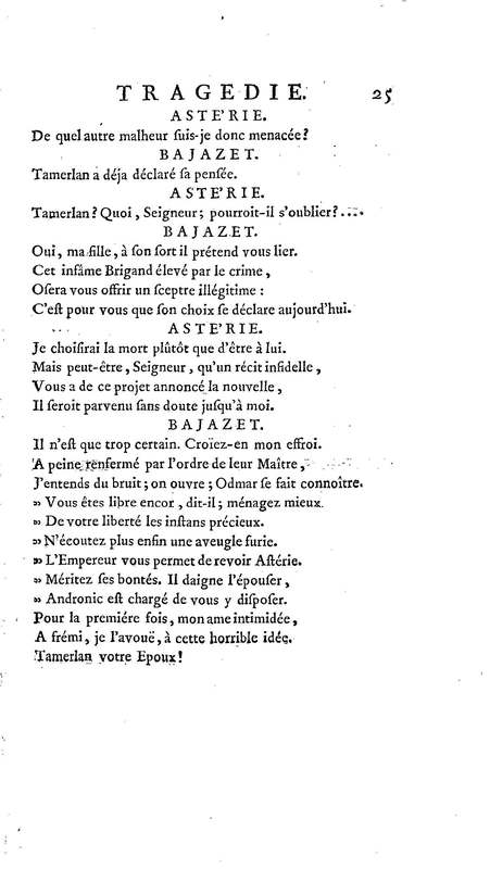 Bajazet premier, tragédie par M. le chevalier de P*** Bajazet premier, tragédie par M. le chevalier de P***