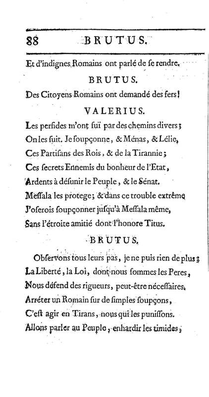 Brutus de M. de Voltaire (Le), avec un Discours sur la tragédie Brutus de M. de Voltaire (Le), avec un Discours sur la tragédie