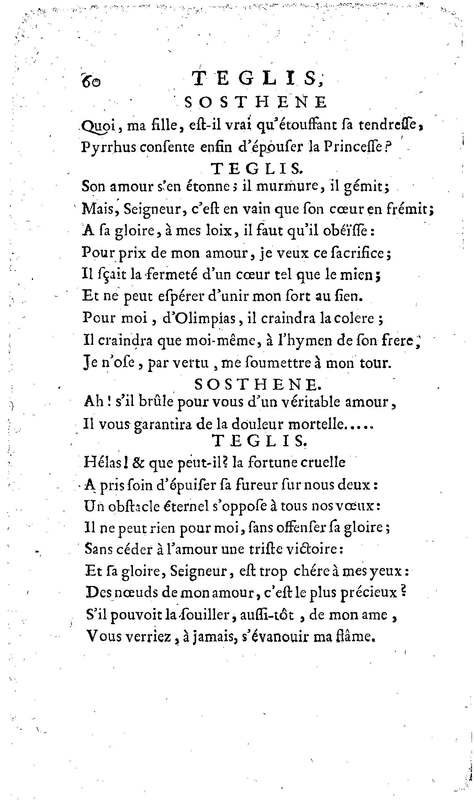 Téglis, tragédie représentée pour la première fois par les Comédiens ordinaires du Roi, le 19 septembre 1735 Téglis, tragédie représentée pour la première fois par les Comédiens ordinaires du Roi, le 19 septembre 1735