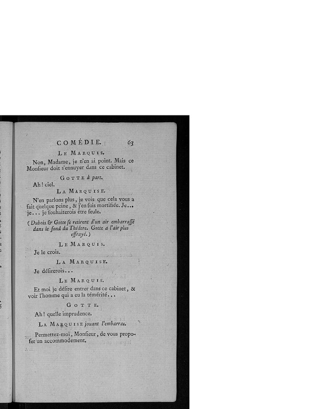 Gageure imprévue (La), comédie en prose et en un acte