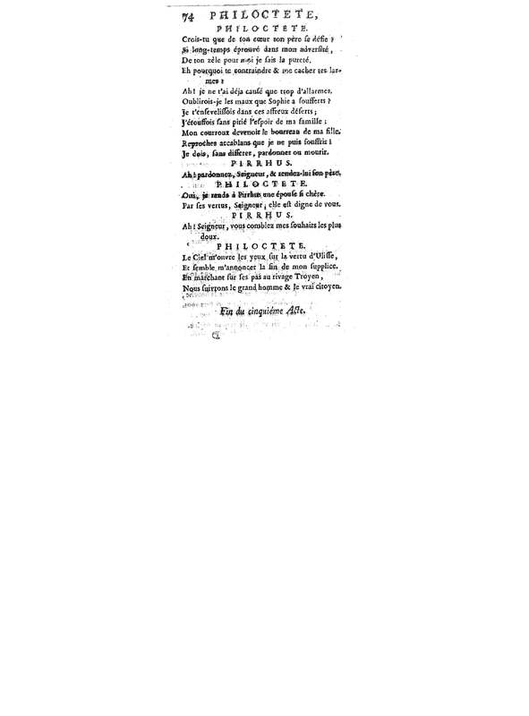 Philoctete, tragedie, par M. de Chateaubrun, de l'Académie françoise Philoctete, tragedie, par M. de Chateaubrun, de l'Académie françoise